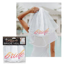 Glitterati Bride Veil Hens Party Novelty Veil