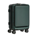 24" Luggage Suitcase Front Opening Travel Lock Hard Case Green