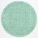Velvet Canyon Blue Shaggy Round Rug