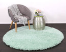 Velvet Canyon Blue Shaggy Round Rug