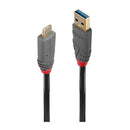 Lindy 2M Usb Type A To C Cable 10Gbps 5A Pd Anthra Line