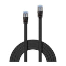 Lindy Cat 6A U Ftp Flat Gigabit Network Cable Black
