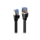 Lindy 5M Cat6A U Ftp Flat Gigabit Network Cable Black