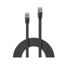 Lindy 5M Cat6A U Ftp Flat Gigabit Network Cable Black
