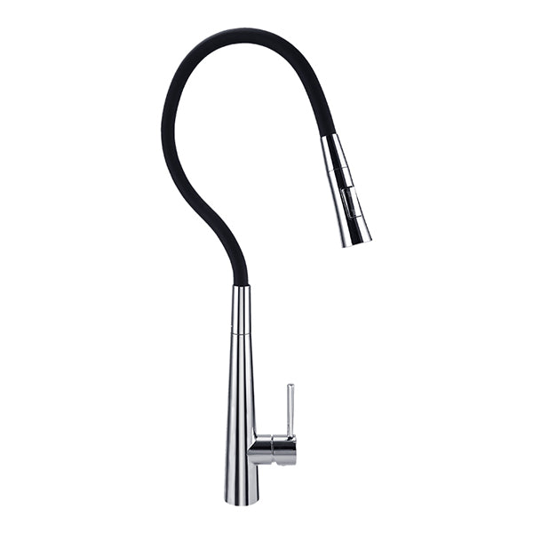 Chrome Flexible Silicone Rubber Spout Kitchen Tap