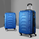 2Set 20-28 Inch Luggage with TSA Lock Spinner Carry On Hard Shell Travel Suitcase Luggage Case Blue
