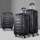 3Set 20-24-28 Inch Luggage with TSA Lock Spinner Carry On Hard Shell Travel Suitcase Luggage Case Black