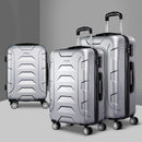 3Set 20-24-28 Inch Luggage with TSA Lock Spinner Carry On Hard Shell Travel Suitcase Luggage Case Silver