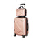 Wanderlite 2Pc Luggage 12" 20" Trolley Travel Suitcase Storage Carry On Tsa Lock Rose Gold
