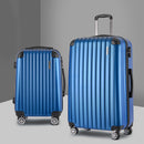 20-28 Inch Luggage 2Set with TSA Lock Spinner Carry On Hard Shell Travel Suitcase Luggage Case Blue