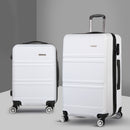 20" 28" Luggage with TSA Lock Spinner Travel Suitcase Carry On Hard Shell Luggage Case White