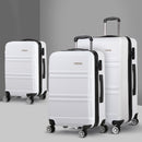 20" 24" 28" Luggage with TSA Lock Spinner Travel Suitcase Carry On Hard Shell Luggage Case White