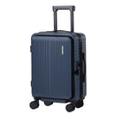 20" Luggage Suitcase Front Pocket Travel Carry On Dual TSA Navy