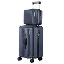 2pcs Trunk Luggage Suitcase Travel Carry On TSA Lock 12" 20" Navy