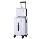 2pcs Trunk Luggage Suitcase Travel Carry On TSA Lock 12" 20" White