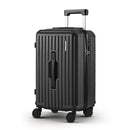 20" Trunk Luggage Suitcase Travel Carry On TSA Lock Black