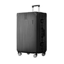 Wanderlite 28" Luggage Trolley Travel Suitcase Set Tsa Hard Case Lightweight Aluminum Black