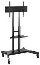 Atdec AD-TVC-75 Mobile Heavy Duty TV Cart. Max Load 75kg. VESA to 800x400. For Panels 50in to 80in. Black