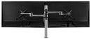 Atdec Dual Monitor Mount Independant Swing Arms on Post. Up to 32in Max load: 8kg (flat) 5.5kg (curved) Bolt-Through and F-Clamp. Silver