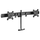 Atdec Dual Monitor Crossbar. Load: 2-7kg per monitor. Black