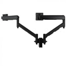 Atdec AWMS-2-D13 Dual Dynamic Monitor Arms on 135mm Post. Max Load: 8kg F-Clamp Desk Fixing VESA up to 100x100. Black.