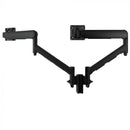 Atdec AWMS-2-D13 Dual Dynamic Monitor Arms on 135mm Post. Max Load: 8kg Grommet Clamp Desk Fixing VESA up to 100x100. Black.