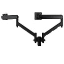 Atdec AWMS-2-D13 Dual Dynamic Monitor Arms on 135mm Post. Max Load: 8kg Heavy Duty F-Clamp Fixing VESA up to 100x100. Black.