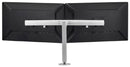 Atdec Black AWMS-R40 Dual display crossbar on 400mm post. Max load: 7kg per arm with HD F-Clamp - Dual display desk mount for up to two 27in monitor