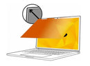 3M Gold Privacy Filter 13.3in 16:10 Laptop Blue Light Reduction Gold-to-Black Slide Mounts Adhesive Strips