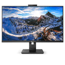 Philips 326P1H 32in 16:9 QHD 2560x1440 IPS Business Monitor HDMI DP 100W USB-C/PD Docking RJ45 USBHub SPEAKERS 5MP Webcam DP Out 4YR Warranty