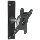 Atdec SD-WD Swivel Wall Mount. Max load 25kg. VESA 75x75 100x100. Black