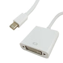 Shintaro Mini DisplayPort (MDP) to DVI Adapter - Connect Mac or Notebook to Monitor HD TV or Projector 4K Resolution Support 22cm Length