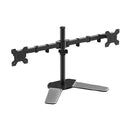 Shintaro Dual Monitor Mount for 10''-27'' Screen Articulated Arms Freestanding 360 Rotation 180 Swivel 90 Tilt 9kgs Max Load Weight