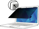 3M Touch Privacy Filter 15.6in 16:9 Laptop Anti-Glare Blue Light Reduction Matte-to-Matte Slide Mounts Adhesive Strips