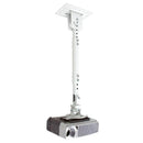 Atdec Telescopic Universal Ceiling Projector Mount with Height Adjustable Pole. Max Load 15kg 360 Rotation Quick Release. 10 Year Warranty. White
