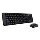 Logitech Wireless Keyboard and Mouse Combo MK220 Black USB Receiver )