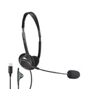 Shintaro USB-C Lightweight Headset with Microphone Inline Volume Control Adjustable Arm Ideal for VoIP and Hands-Free Communication