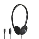 Shintaro USB-C Lightweight Headset w/ Inline Microphone Adjustable Headband and In-line Volume Control Ideal for Phones PCs Tablets