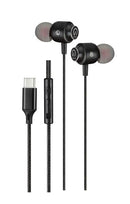Shintaro USB-C Stereo Earphones with In-line Mic Magnetic Ear Tips Tangle-Free Cable and Volume Control for USB-C Tablets iPads Laptops and Chrome