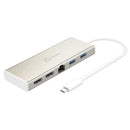 J5create USB-C Dual HDMI Mini Dock for Dual Display with USB-C to 2 HDMI 2 USB 3.0 USB-C PD2.0 and Gigabit Ethernet Connectivity