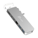 J5create JCD395 4K60 Pro USB4 Hub with MagSafe Kit Dual Display via USB-C/HDMI MacBookPro 2021/22 Air 2022 (USB-C to HDMI 1xUSB-C 2xUSB-A RJ45 AUX)