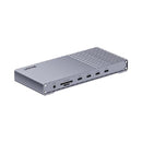 Unitek USB4 40Gbps Triple Display Docking Station 1x 5Gbps 2x 10Gbps 1x PD20W 1x Host Grey