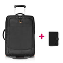 Everki Wheeled 420 Laptop Trolley fits 15in to 18.4in + RFID Passport Holder with Passport-Slot Card-Slot and Ticket-Holder Bundle