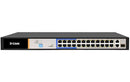 D-Link 26-Port Unmanaged Long Range PoE Switch with 24 PoE RJ45 and 2 Uplink Ports