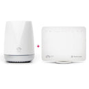 NetComm NF18MESH CloudMesh Wi-Fi 5 VDSL2/ADSL2 Networking Gateway with VoIP + Netcomm NS-01 CloudMesh Satellite