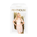 Penthouse Poison Cookie White Lace Dress With Eyelash Lace Details
