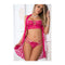 Lace 3 Pc Set With Cover Up Slip  One Size