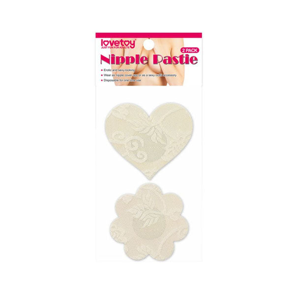 Lace Heart And Flower Nipple Pasties Twin Pack
