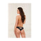 Lace Open Crotch Panty Black