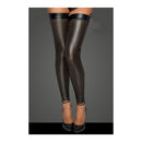 Ladies Lasercut Stockings Black Large
